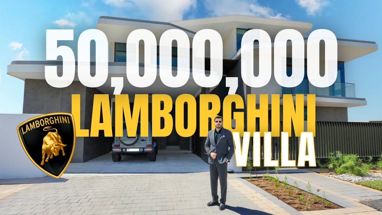 Inside AED 50,000,000 Lamborghini Villa at the Edge of Dubai Hills Golf Course