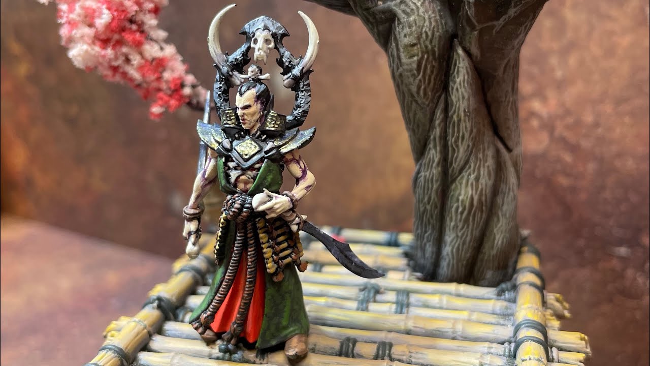 Painting up Warcry blood hunt 2 with the soulblight gravelords leader