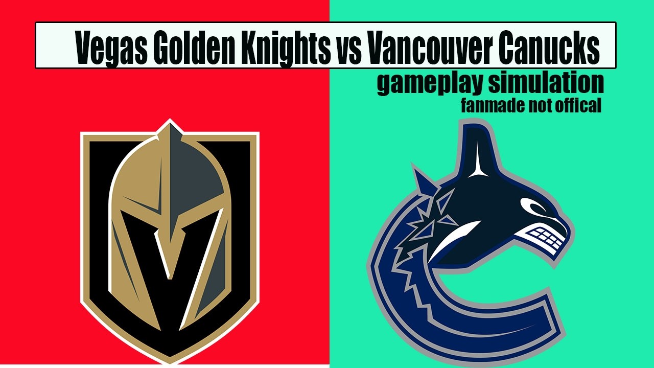 Vegas Golden Knights vs Vancouver Canucks | Gameplay Simulation | Ice Hockey