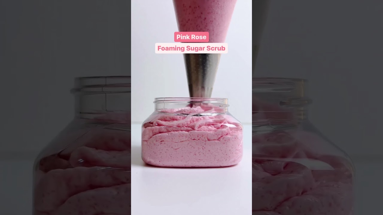 🌹 Radiant Skin with Silabela's Handmade Rose Foaming Sugar Scrub! 🌹