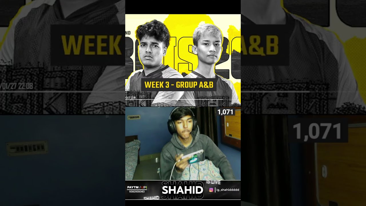 BGMI CONQUROR RANK PUSH DAY 10 W SHAHID  | #bgmi #shorts #shortsfeed