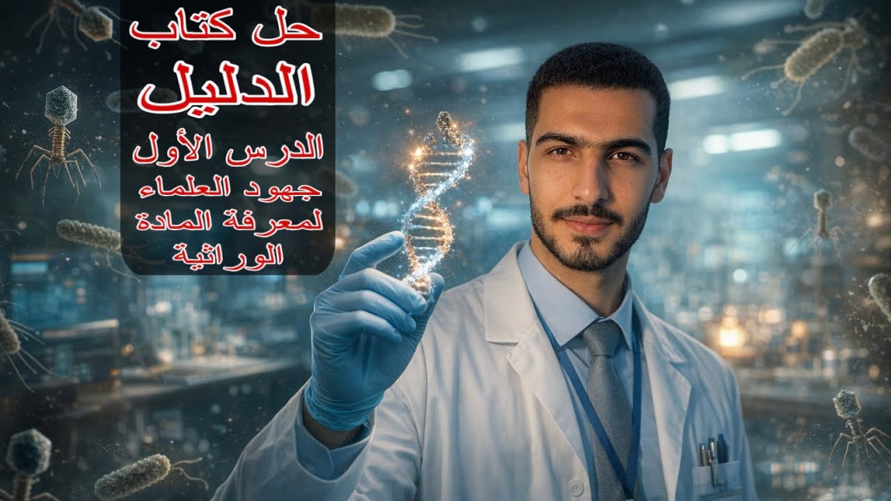 حل كتاب الدليل 2026 || جهود العلماء لمعرفة المادة الوراثية || الدرس الأول DNA