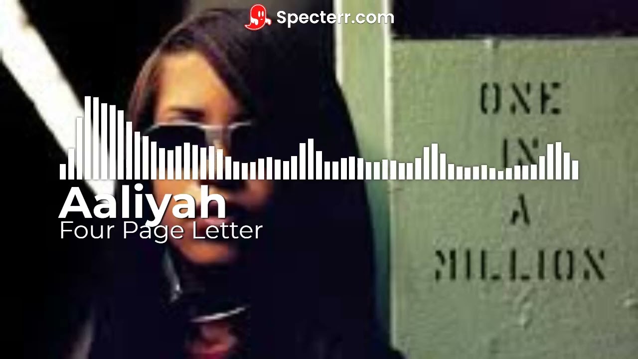 Aaliyah   4 Page Letter Original Video