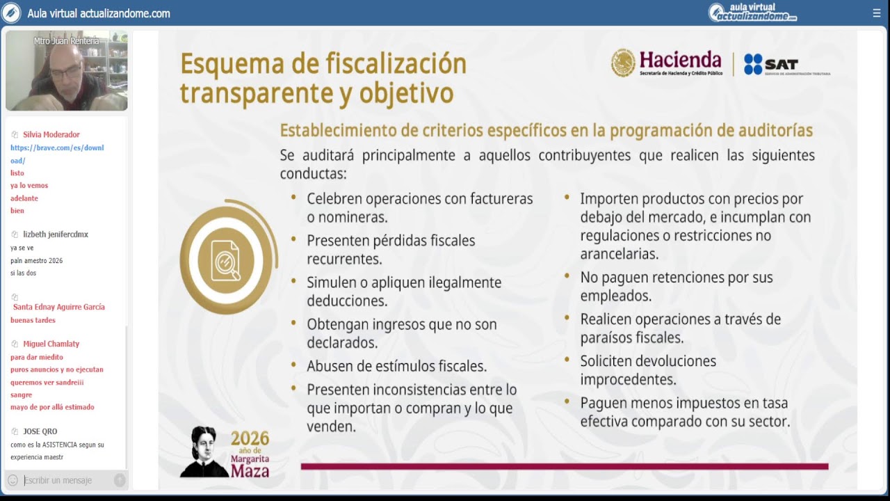 Tópicos Fiscales – Plan Maestro 2026 del SAT