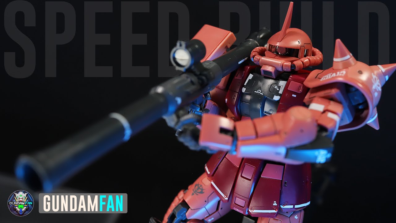 RG MS-06S ZAKU II CHAR AZNABLE'S CUSTOM| GUNDAMFAN SPEEDBUILD