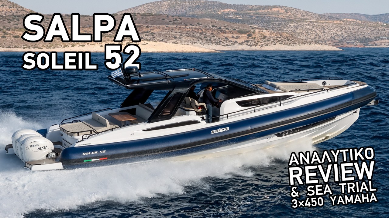 Σκάφος Soleil 52 • Το Μεγαλύτερο RIB της Salpa | Πλήρης Παρουσίαση με 3×450 Yamaha