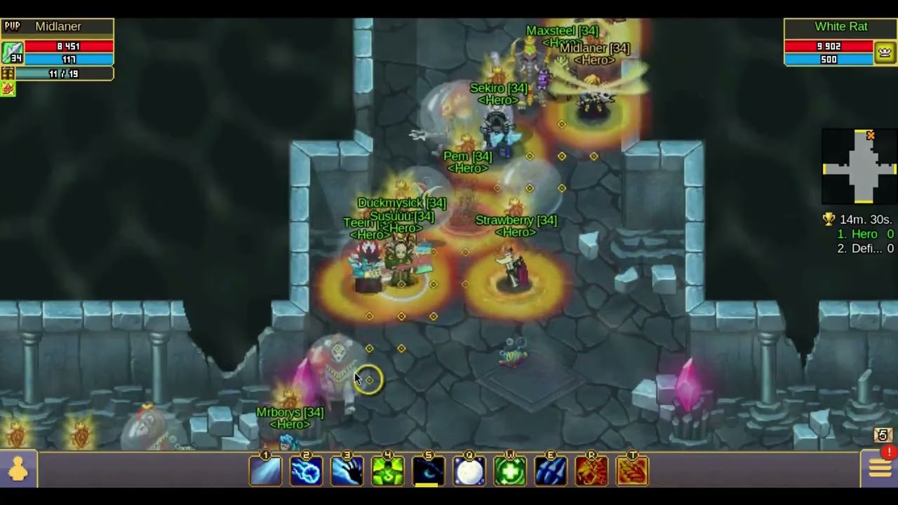Hero vs Defiant | Mermen GvG | EU-Emerald | Warspear Online