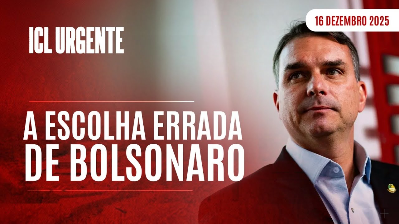 ICL URGENTE  - 16/12/25  -PARA 54% DOS BRASILEIROS, BOLSONARO ERROU AO ESCOLHER FLÁVIO COMO SUCESSOR