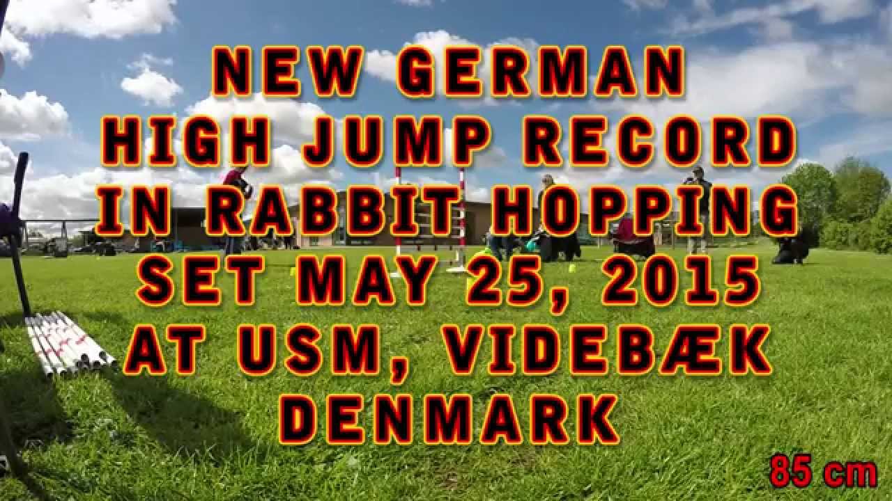 New German high jump record in rabbit hopping at 85 cm