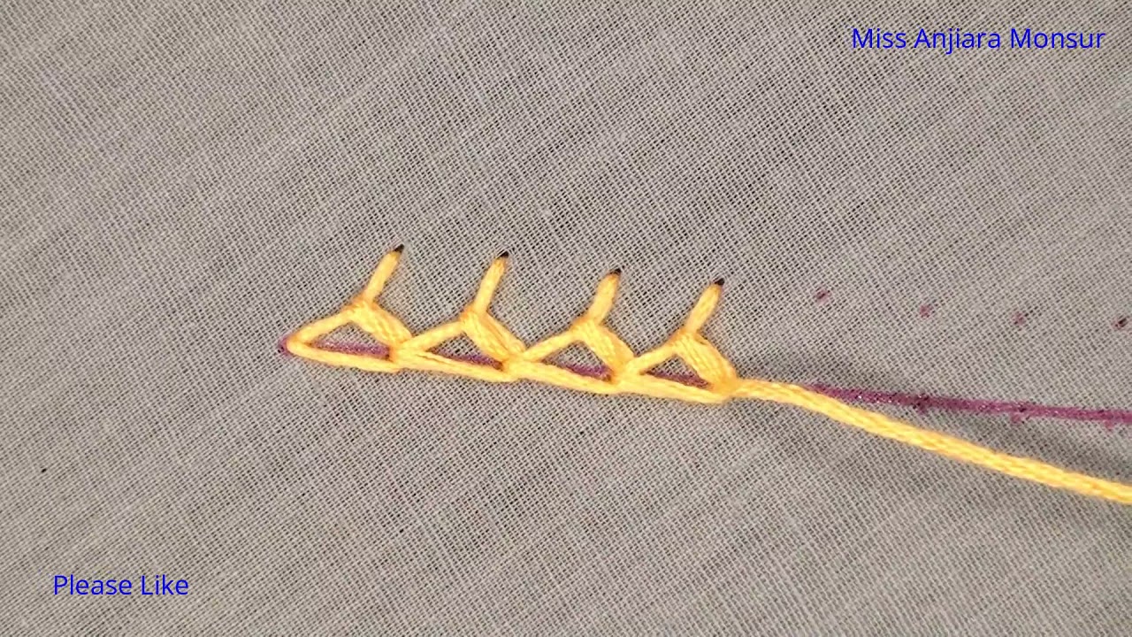 Mountmellick Stitch Tutorial, Easy Embroidery Class, Basic Stitch of Hand Embroidery