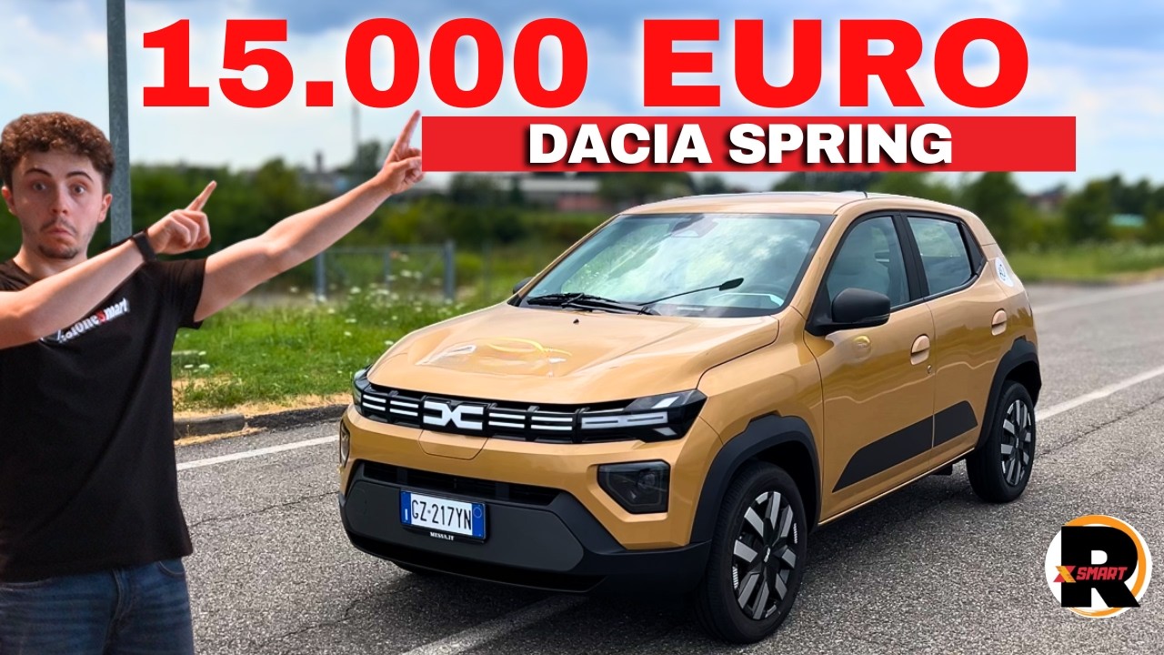 DACIA SPRING a 15.000€ è l'auto ELETTRICA più ECONOMICA - Test Drive PRO e CONTRO