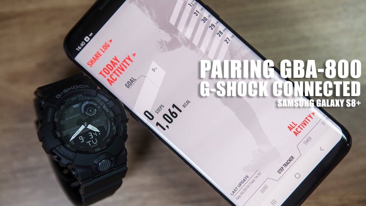 G-SHOCK GBA-800 BLUETOOTH PAIRING With Samsung S8+ ( G-SHOCK CONNECTED)