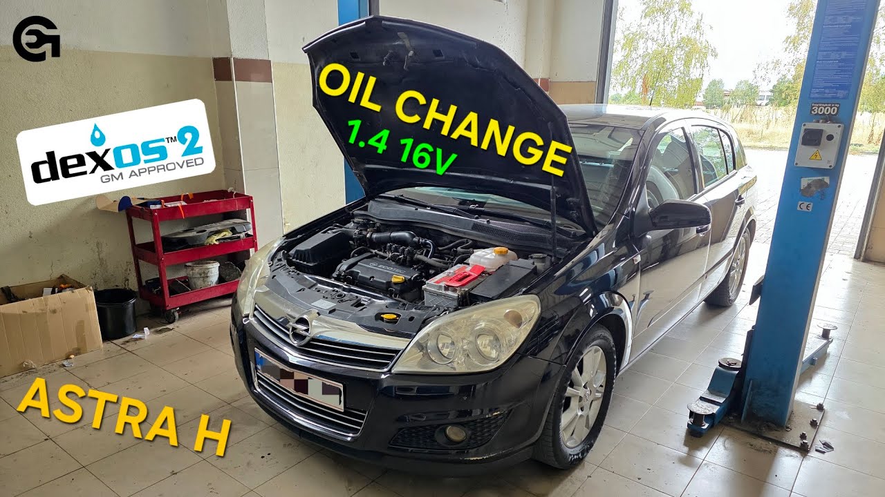 Opel (Vauxhall) Astra H 1.4 66KW/90PS - Oil And Oil Filter Replacement