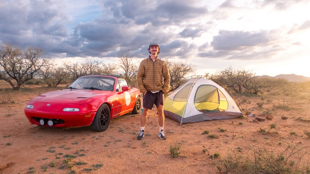 Одиночный поход в пустыню на моей Miata.