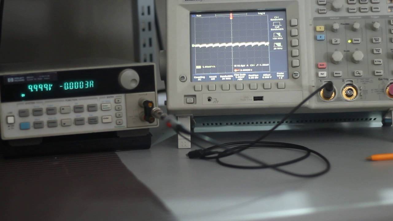#62: Checar Ruido y flanco de subida de una fuente de alimentación en Osciloscopio