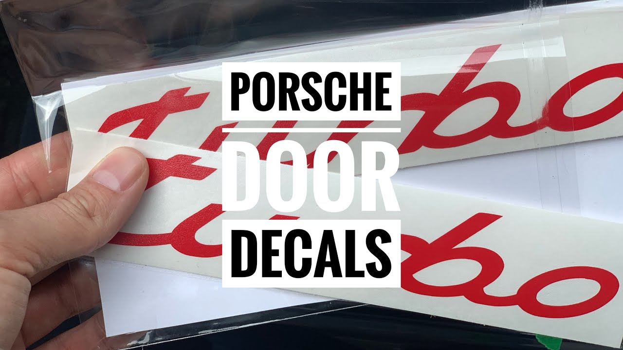 How to install Porsche Door Decals or Stickers - 996 Turbo