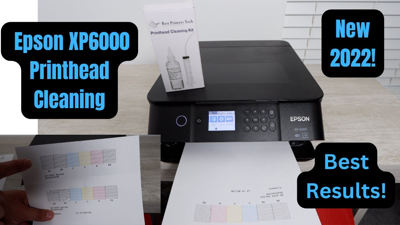 Epson XP 6000 Printhead Cleaning - Not Printing Black or Color