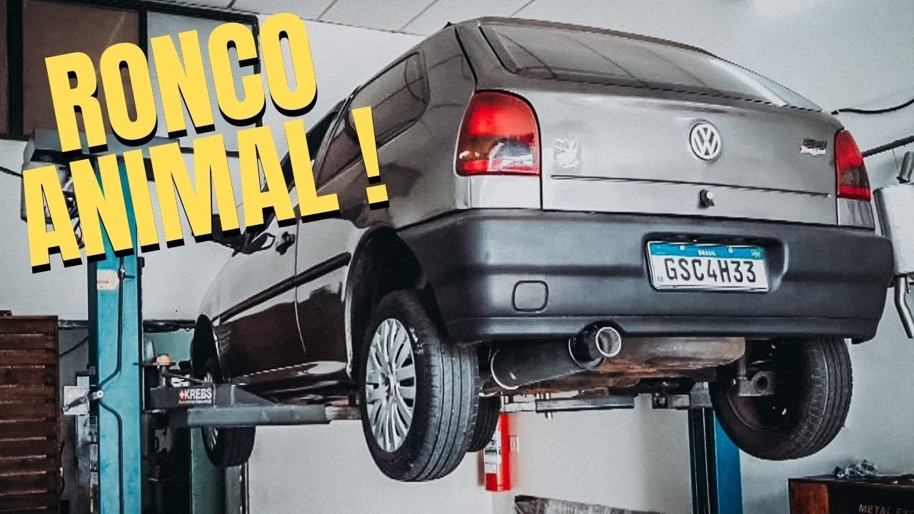 INSTALAÇÃO ESCAPAMENTO ESPORTIVO NO VW GOL SPECIAL 1.0 1998! @erikdopremio6032