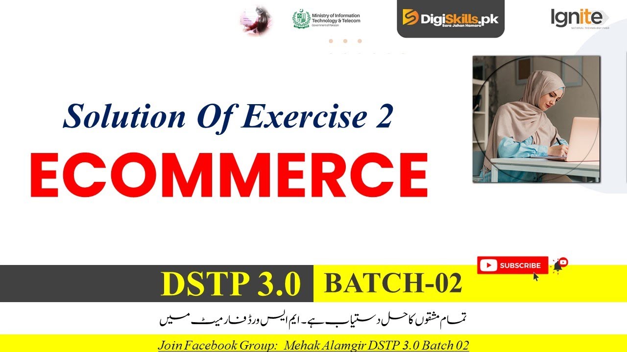 ecommerce exercise 2 dstp 3.0 batch 02 2026  | dstp 3.0 batch 02
