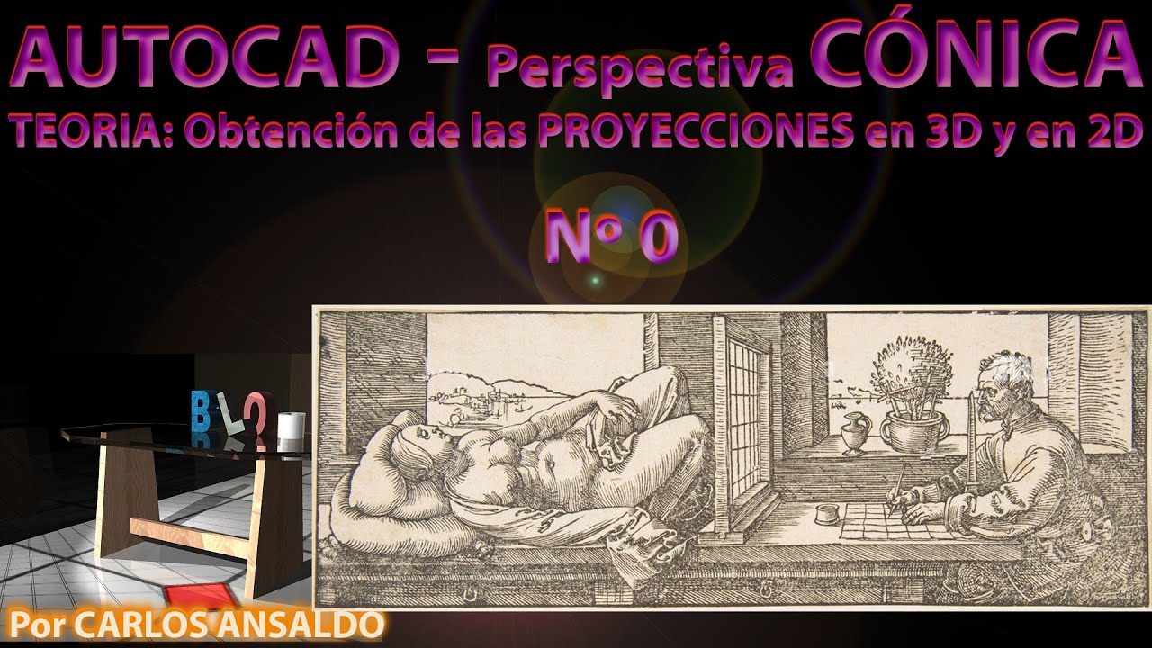 0 - Perspectiva CÓNICA en 3D y en 2D - Teoria 1ª parte