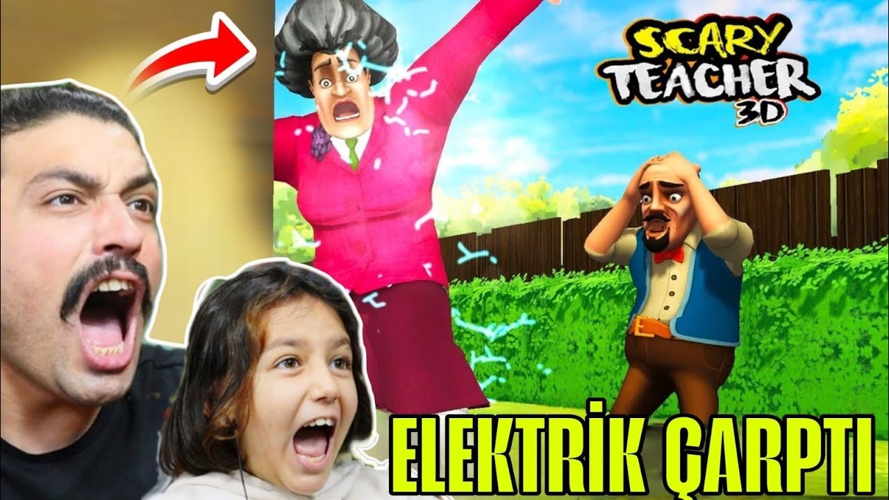 SCARY TEACHER KORKUNÇ ÖĞRETMENE ELEKTRİK ÇARPTI | SCARY TEACHER 3D