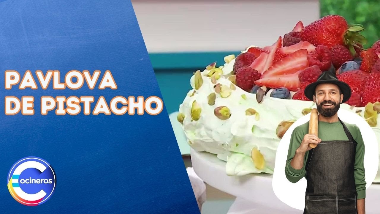 ¡Hacemos PAVLOVA DE PISTACHOS! 🤤💚 Paso a paso, súper fácil y fresca | Cocineros argentinos