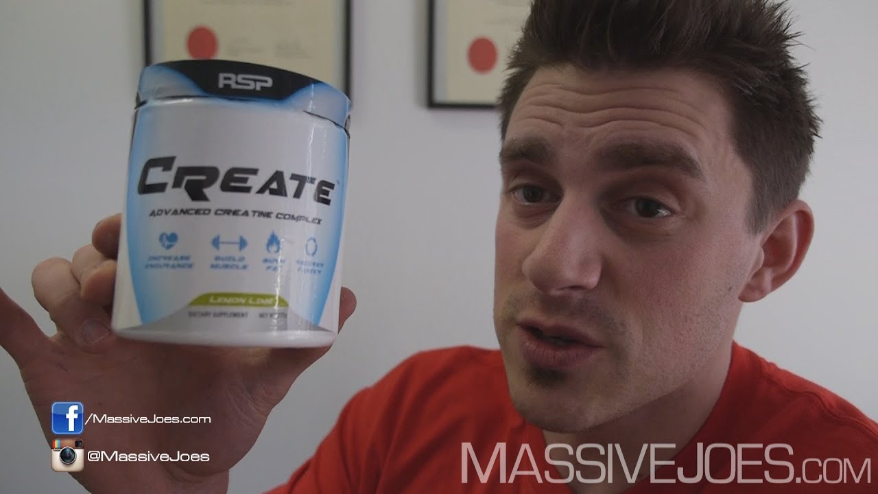 RSP CREATE Blended Creatine Supplement Review - MassiveJoes.com RAW Review Video Blend ATP
