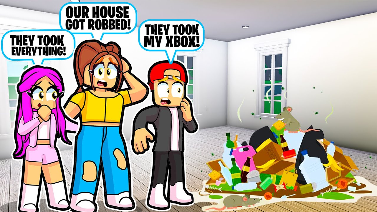 OUR HOUSE GOT ROBBED in Bloxburg! (Roblox)