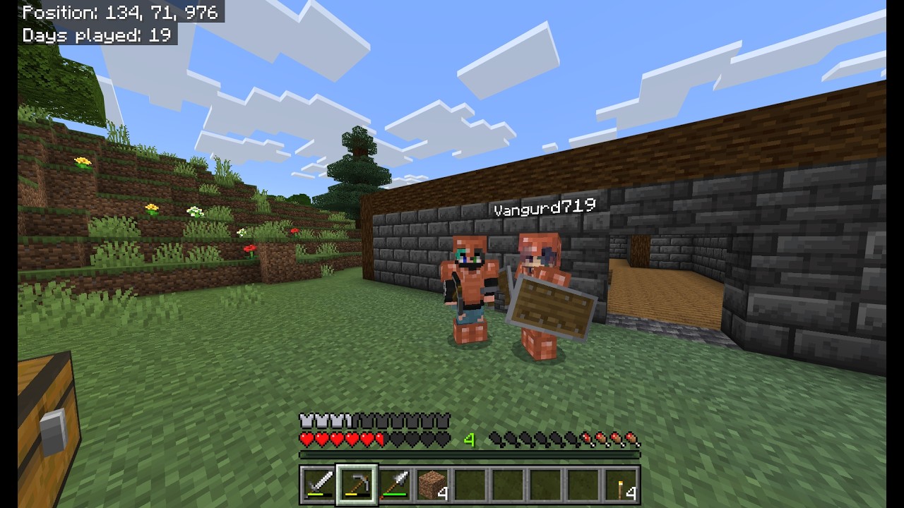 E2 Building house with my friend