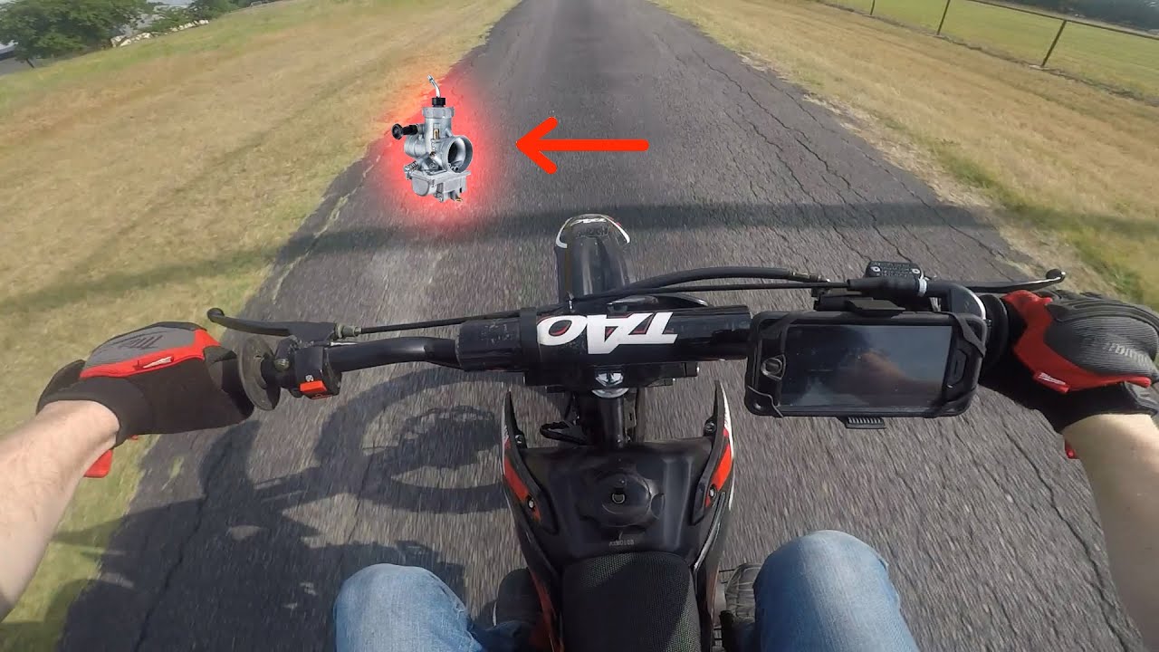 Taotao db17 125 Carb Upgrade TOP SPEED TEST