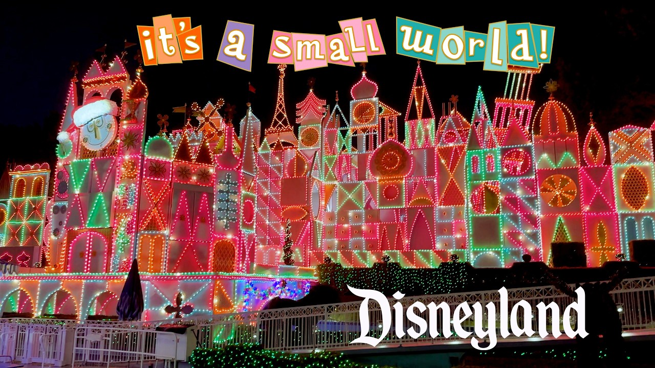 “it’s a small world” Holiday 2025 - Disneyland Resort Full Ride 4K POV