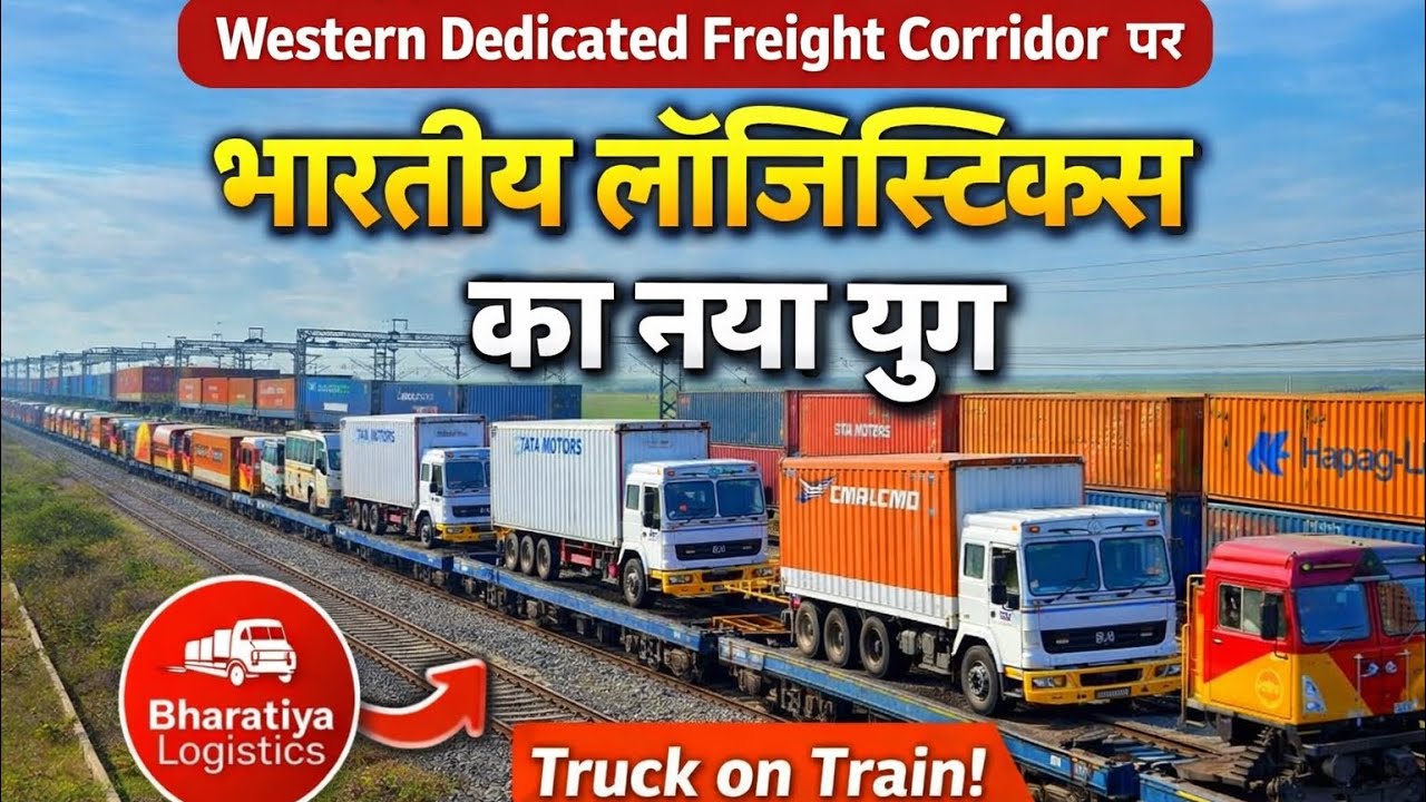 Truck on Train! Western Dedicated Freight Corridor par Bharatiya Logistics ka Naya yug 
