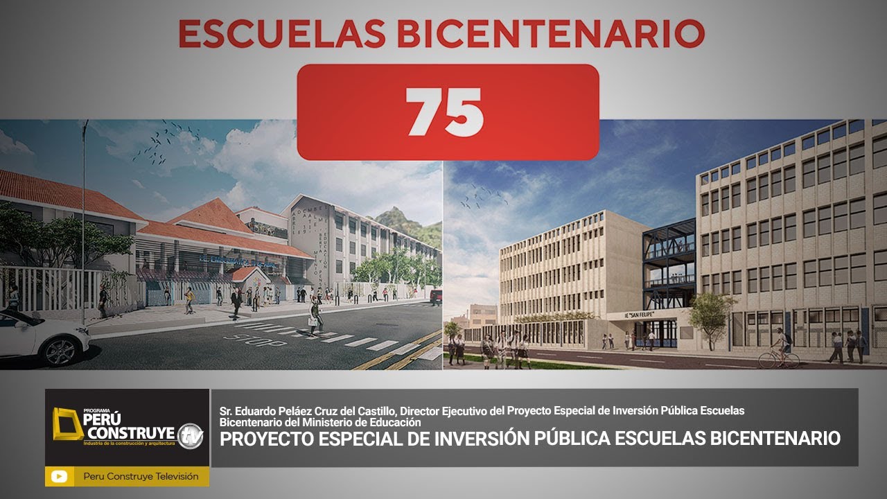 PROYECTO ESPECIAL DE INVERSIÓN PÚBLICA ESCUELAS BICENTENARIO