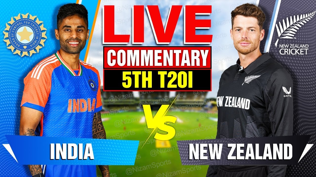 🔴Live: India vs New Zealand | 5th T20I | Live Cricket Score & Commentary