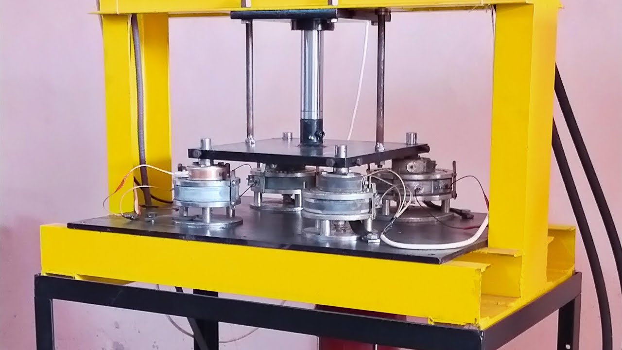 Fully Automatic hydraulic double cylinder paper plate (buffet plate) making machine