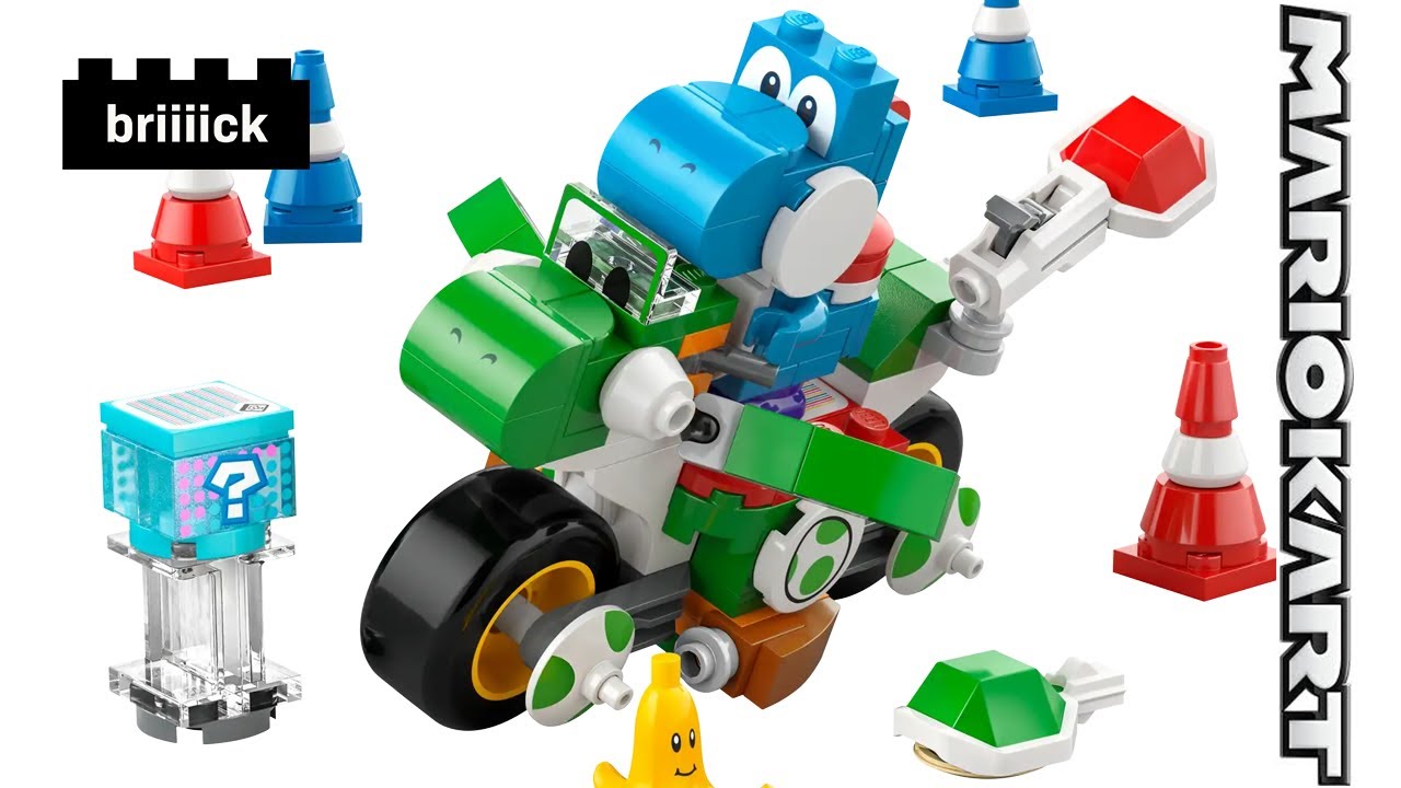 LEGO SUPER MARIO MARIOKART  Yoshi Bike 72031 Speed Build