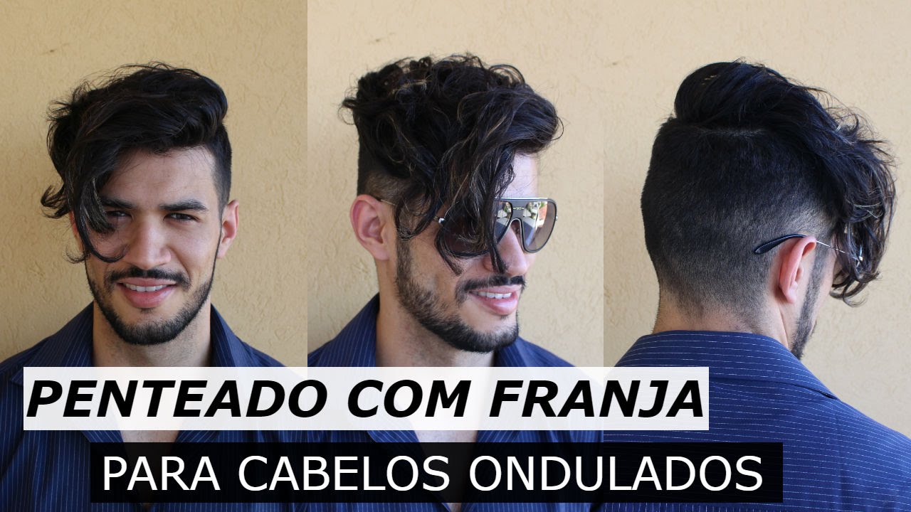 Como Fazer Penteado Masculino Despojado Com Franja Para Cabelos Ondulados (Corte Undercut)