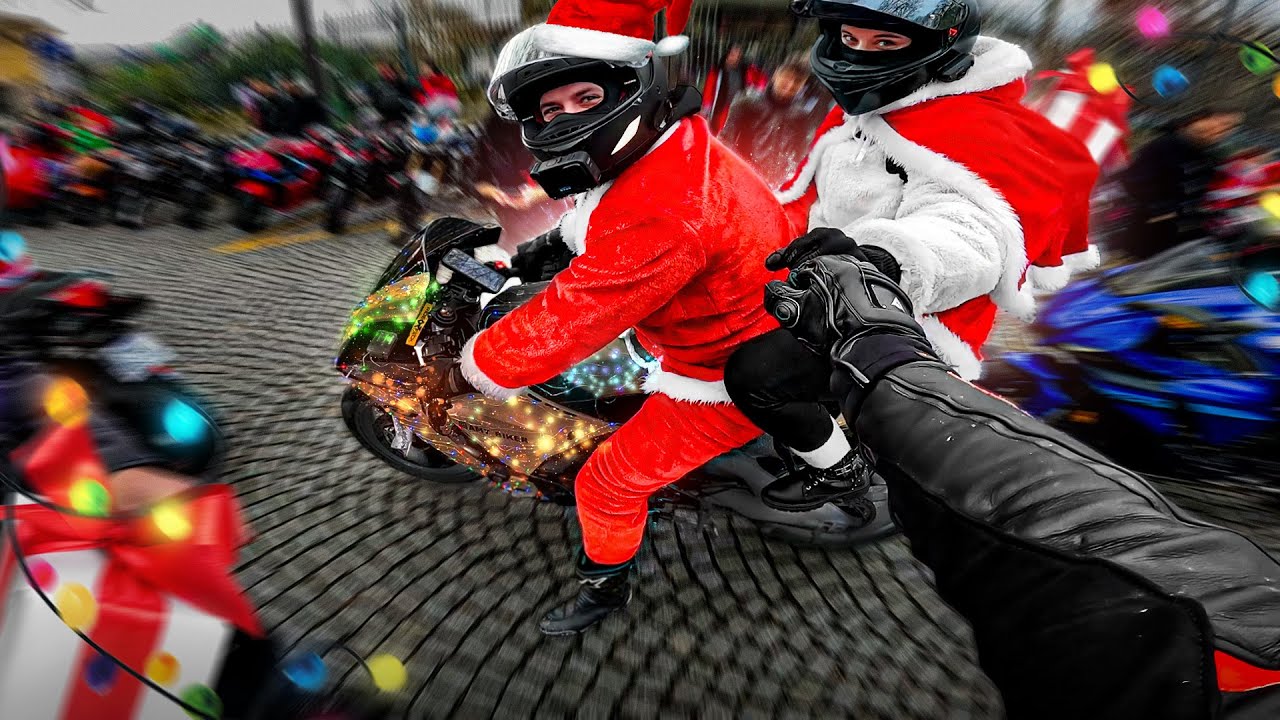 LE GANG DES P&Egrave;RES NO&Euml;L &Agrave; MOTO !! 😍🎅🏼