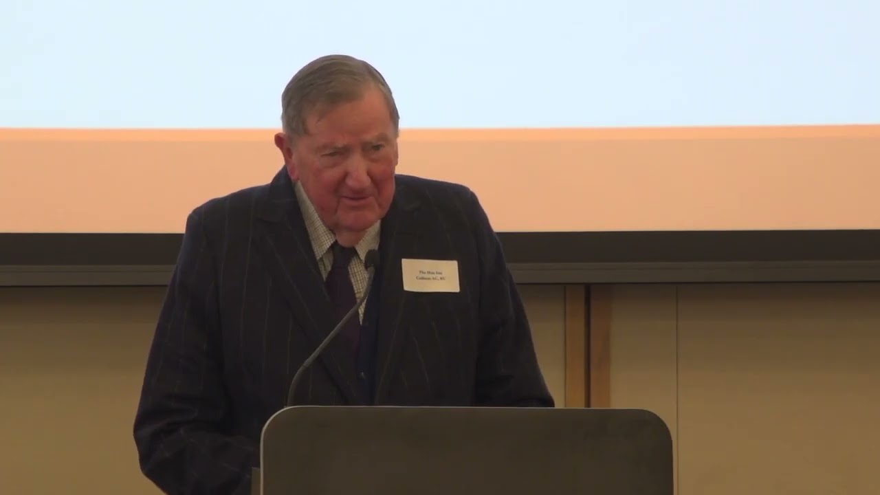 The Honourable I.D.F Callinan AC, KC at the 2025 Conference of The Samuel Griffith Society