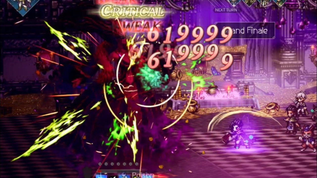 Octopath COTC - Cursed Lady Herminia EX3 in 3T feat. 6* Auguste