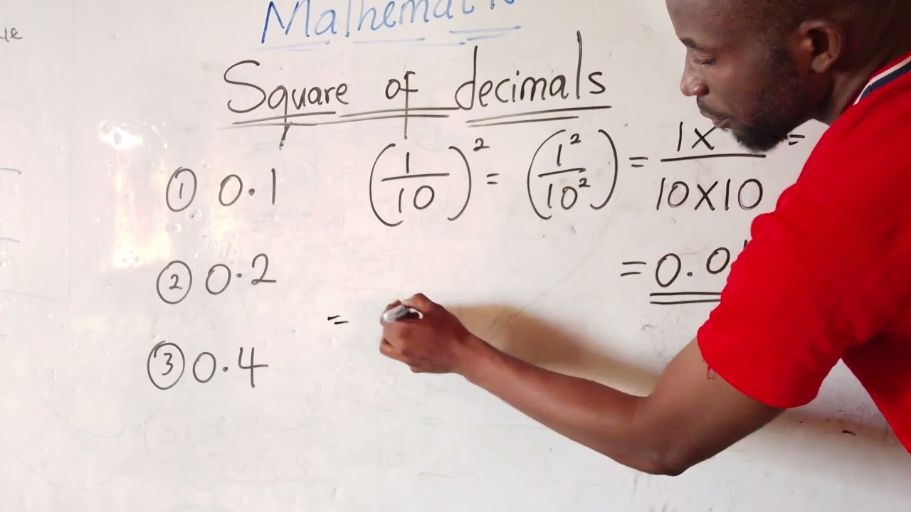 Simple way to find square root of decimals 