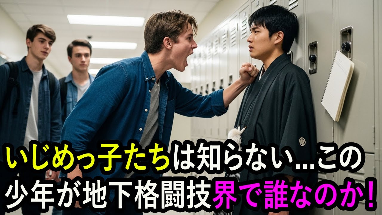 いじめっ子たちが知らなかった…この少年、地下格闘界の“伝説”だった！