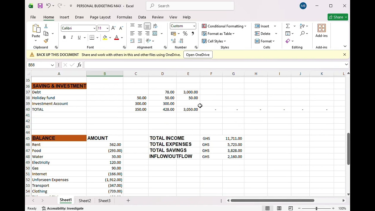 BUDGETING FOR MARCH 2026