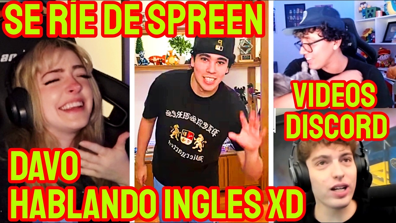 Sylvee mira a Davo hablando ingles, spreen bailando + videos discord con karaoke