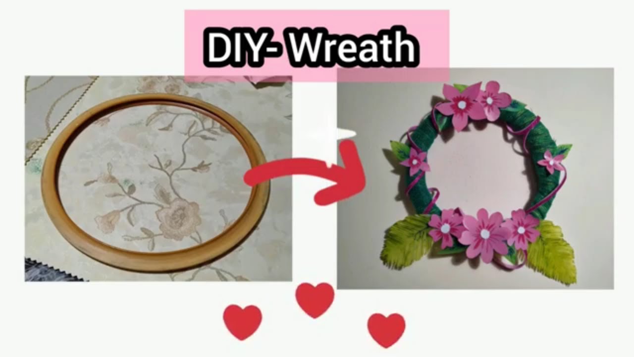 DIY Flower Wreath | Home Decor Ideas | Recycle Projects | Sparky Designs
