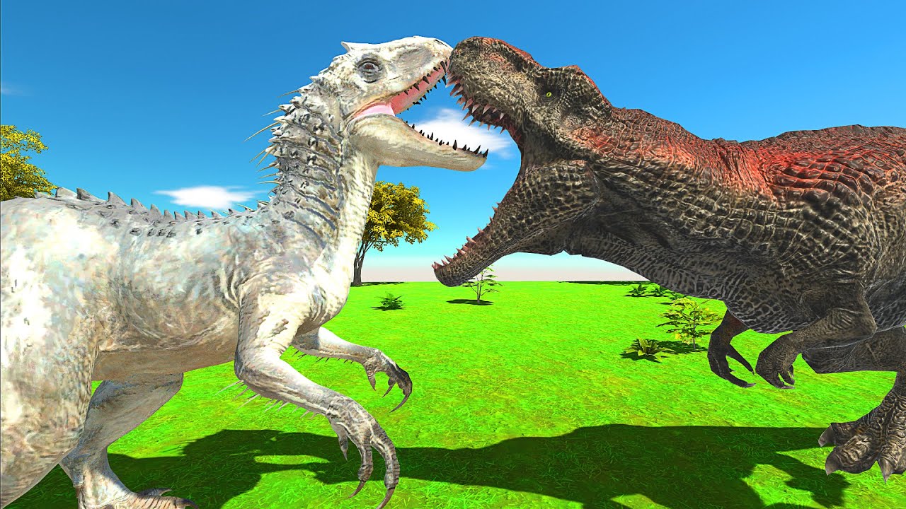 NEW UNIT | INDOMINUS REX vs T-REX - Animal Revolt Battle Simulator