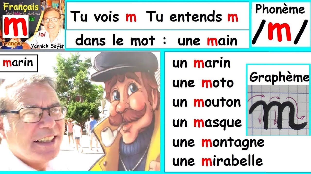 Son du phonème /m/ et écriture du graphème (m) : Français cp ce1 # 29