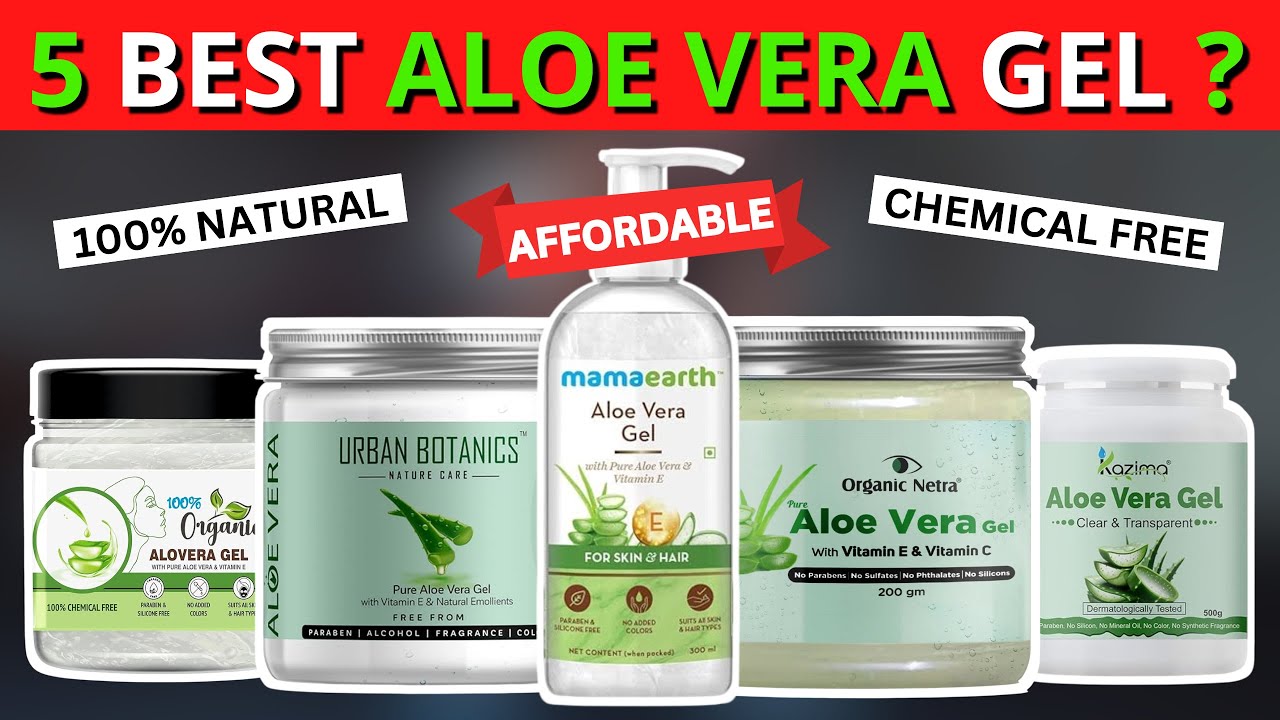 5 Best Aloe Vera Gels in India 🌿 | Best Aloe Vera Gels for Face and Hair 🧴