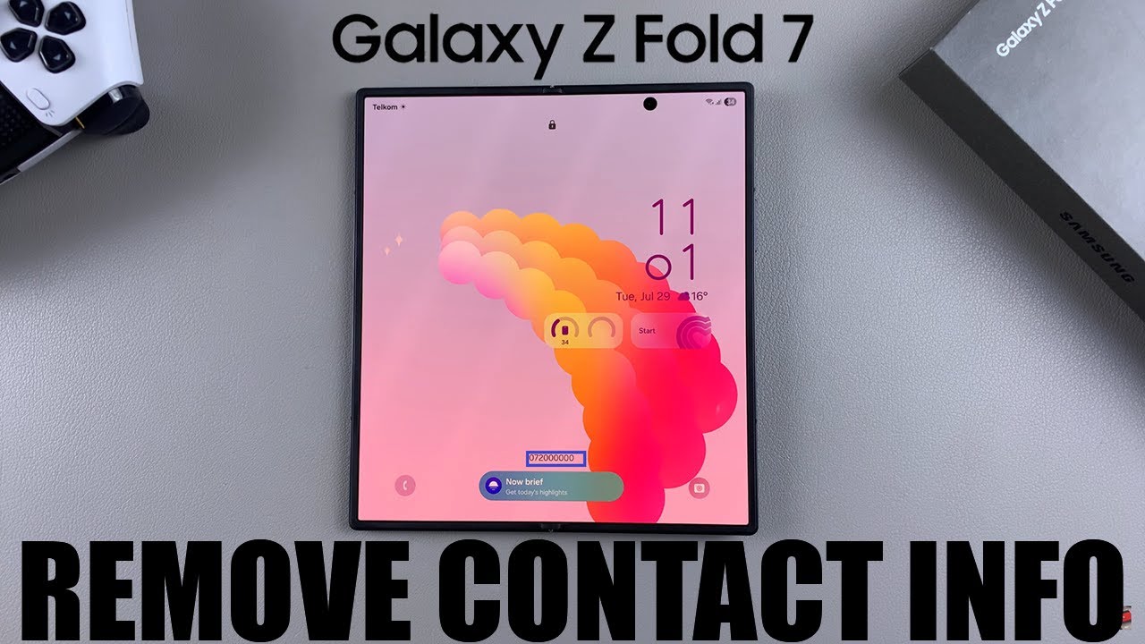 How To Remove Contact Information from Lock Screen On Samsung Galaxy Z Fold 7