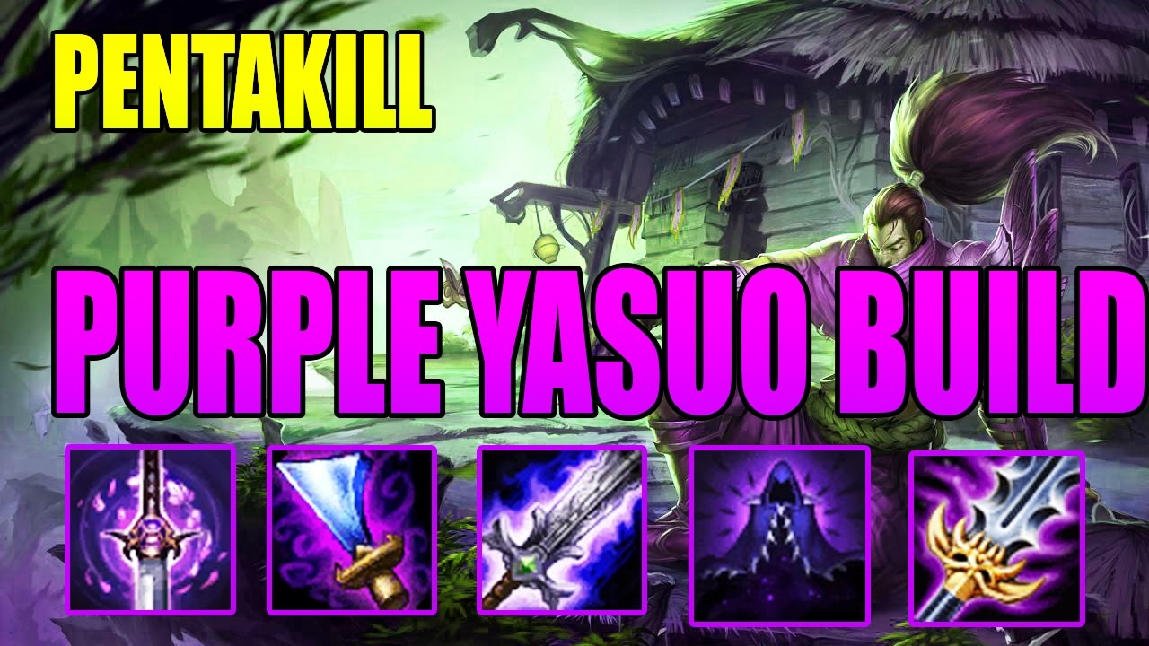 Yasuo MID Vs Yasuo | PENTAKILL | PURPLE YASUO BUILD | Build And Play | League Of Legends